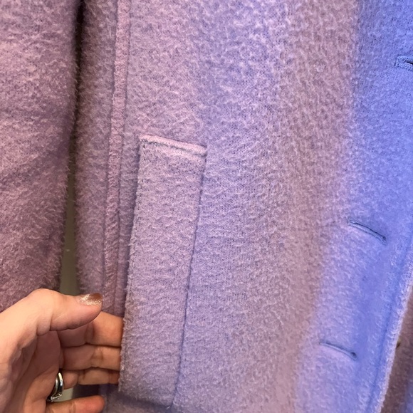 J. Crew size 2 Lavender Boiled Wool Blend Topcoat - Picture 4 of 10